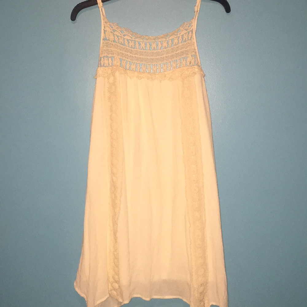 White lace sun dress